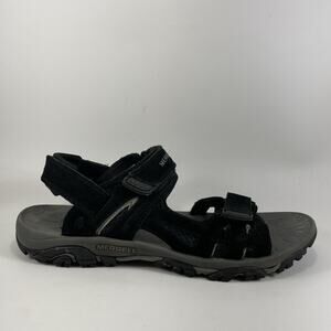 Merrell Moab Active Sandals Mens Size 12 Black Suede Strappy Hiking Water